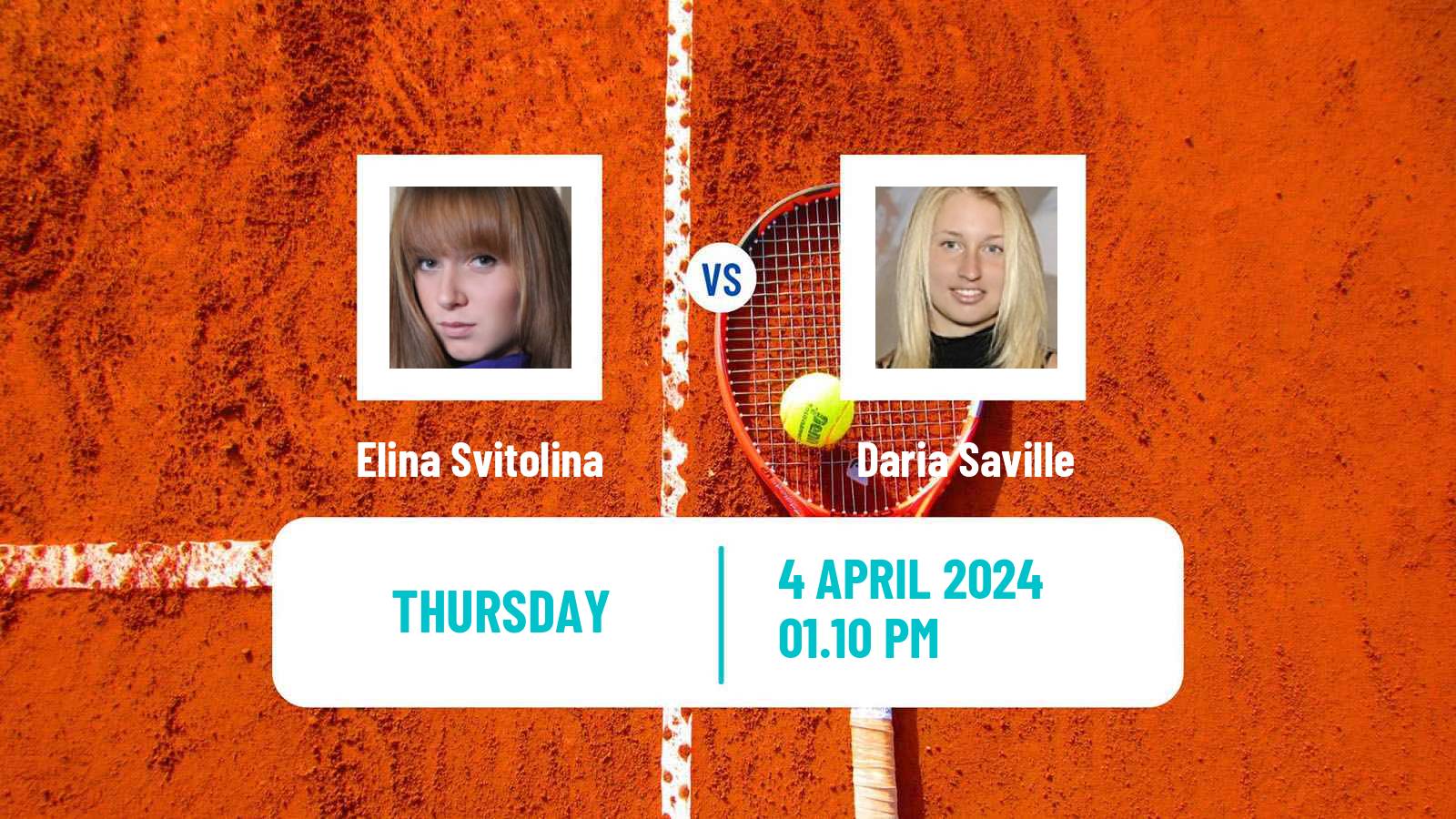 Tennis WTA Charleston Elina Svitolina - Daria Saville