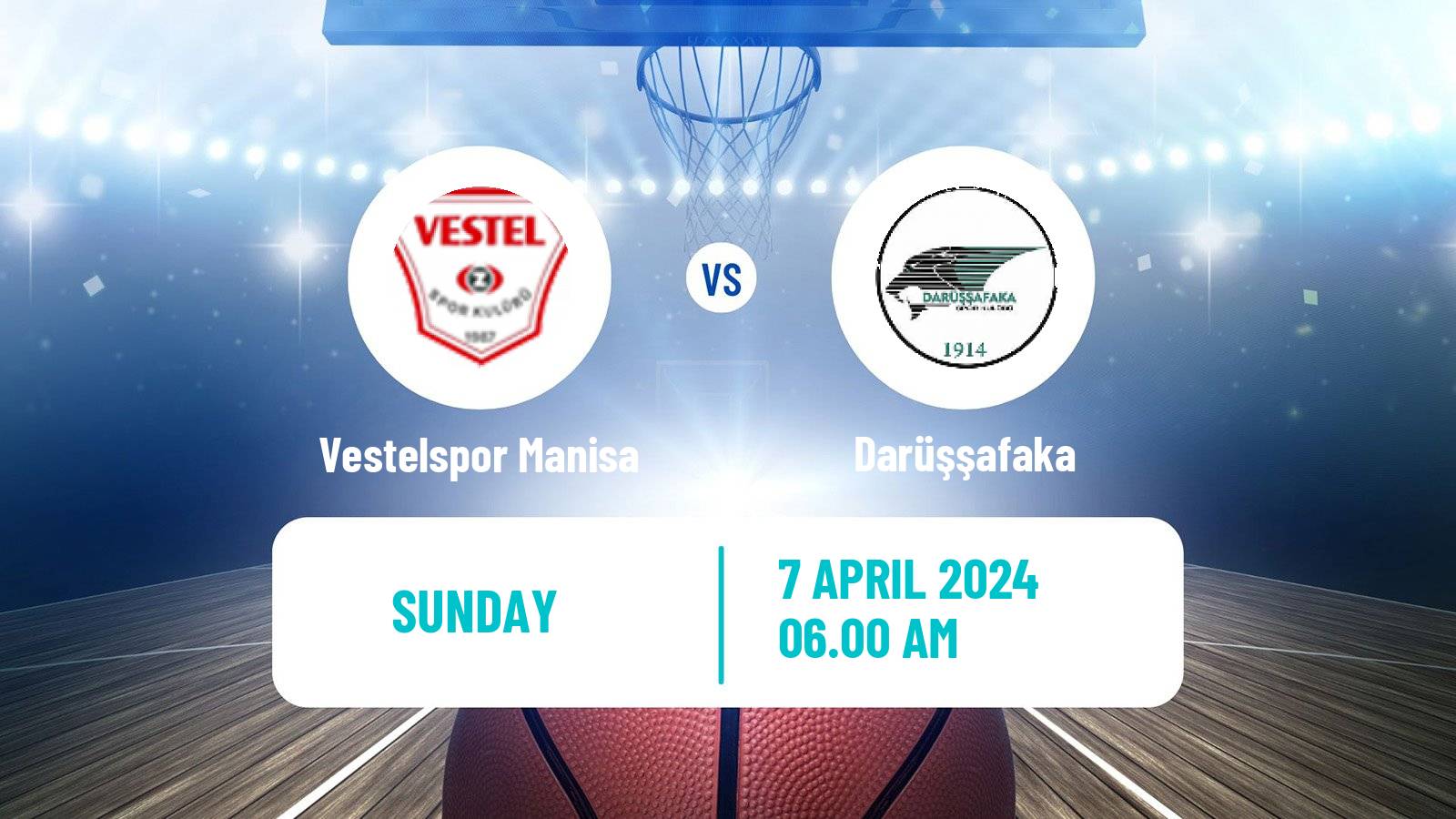 Basketball Turkish Basketball Super Ligi Vestelspor Manisa - Darüşşafaka