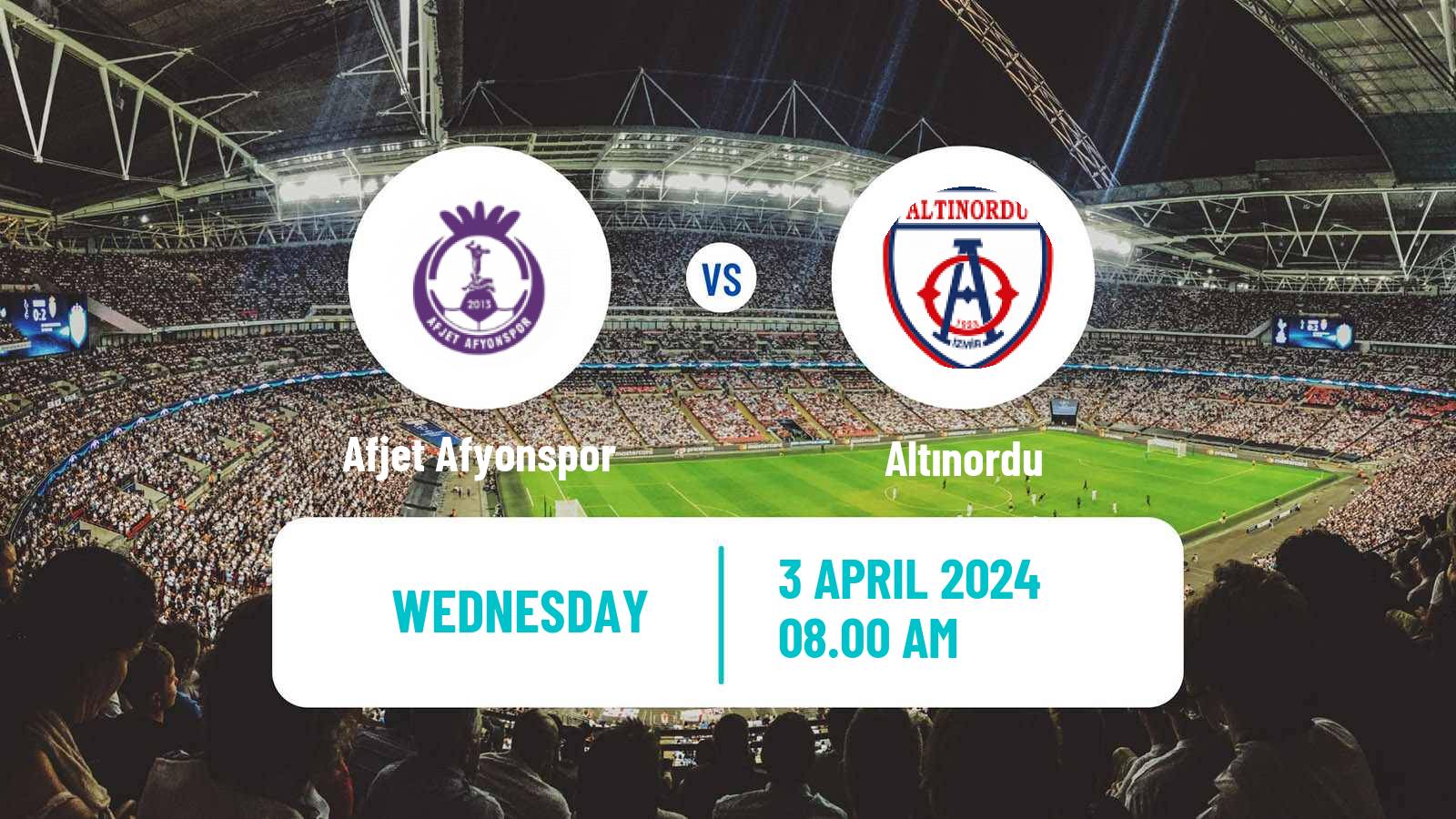 Soccer Turkish Second League White Group Afjet Afyonspor - Altınordu