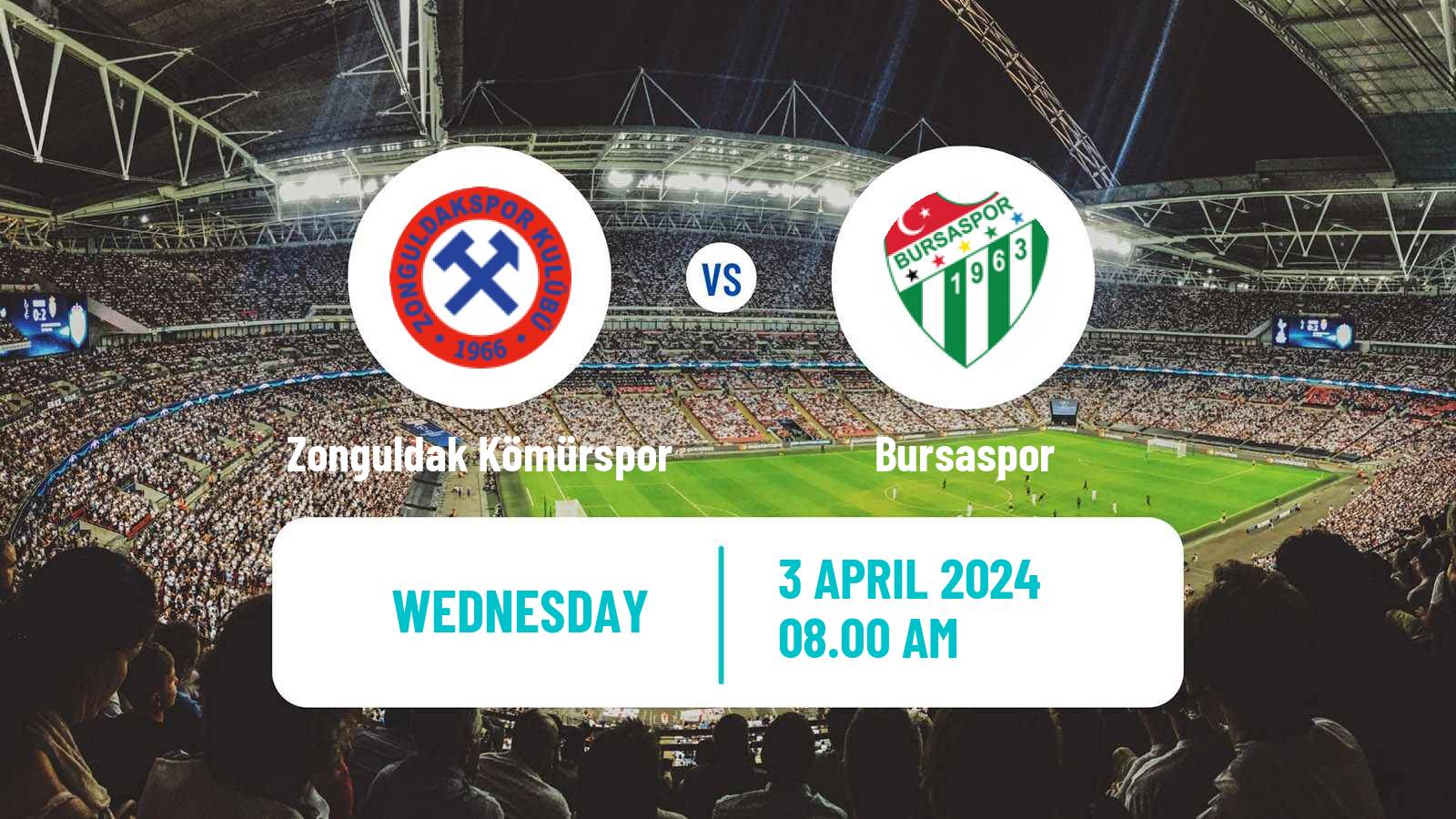 Soccer Turkish Second League White Group Zonguldak Kömürspor - Bursaspor
