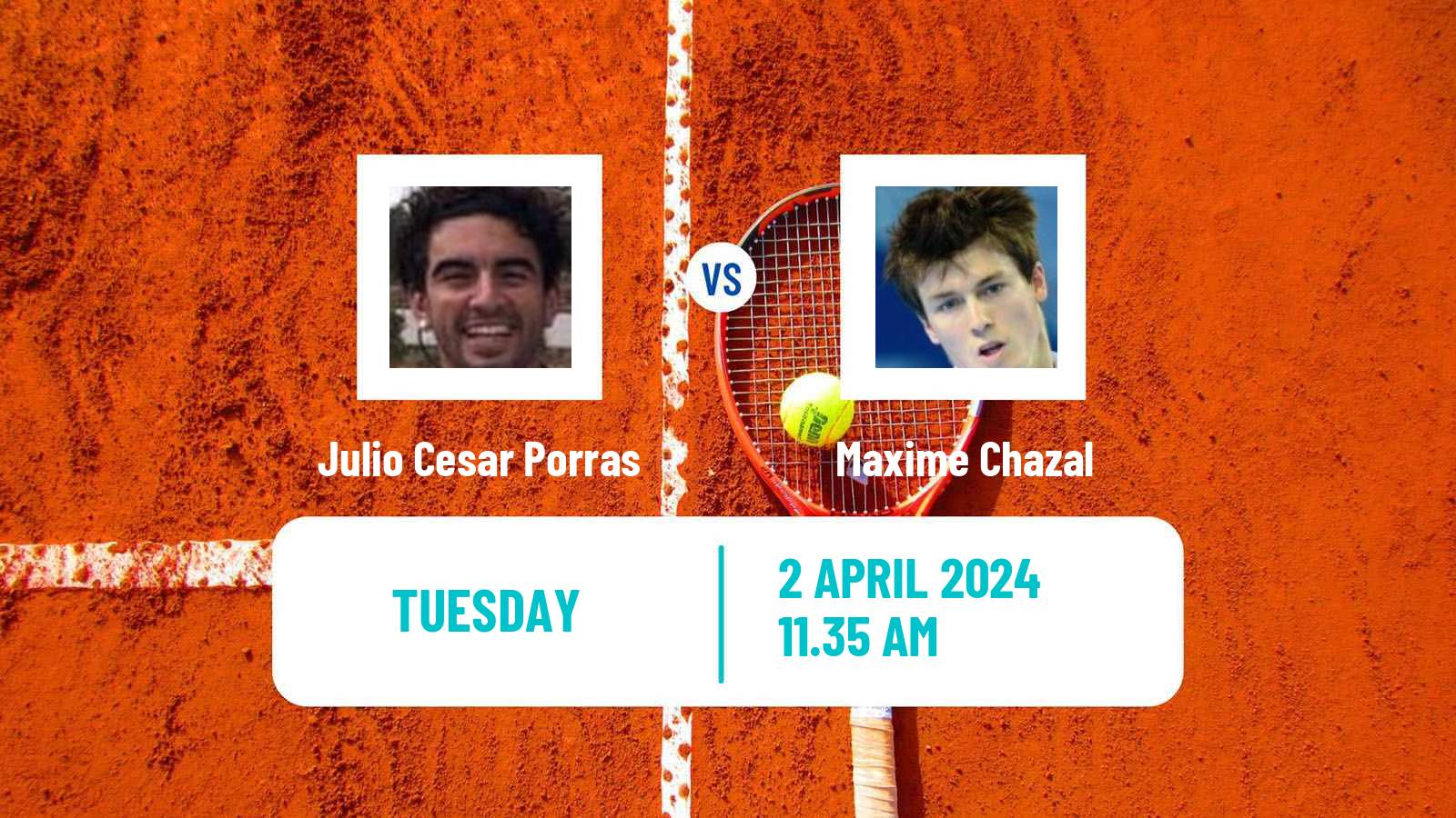 Tennis ITF M25 Reus Men Julio Cesar Porras - Maxime Chazal