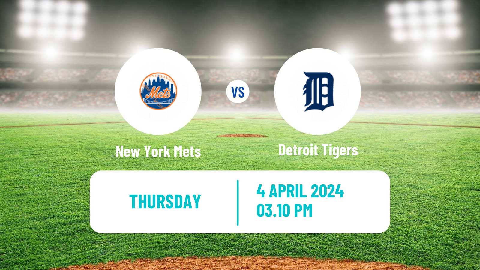 Baseball MLB New York Mets - Detroit Tigers