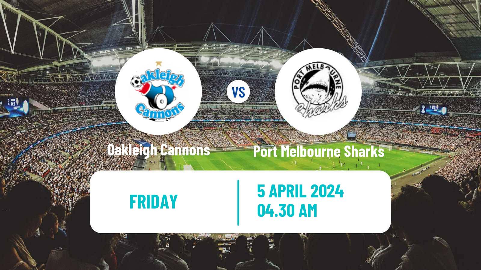 Soccer Australian NPL Victoria Oakleigh Cannons - Port Melbourne Sharks