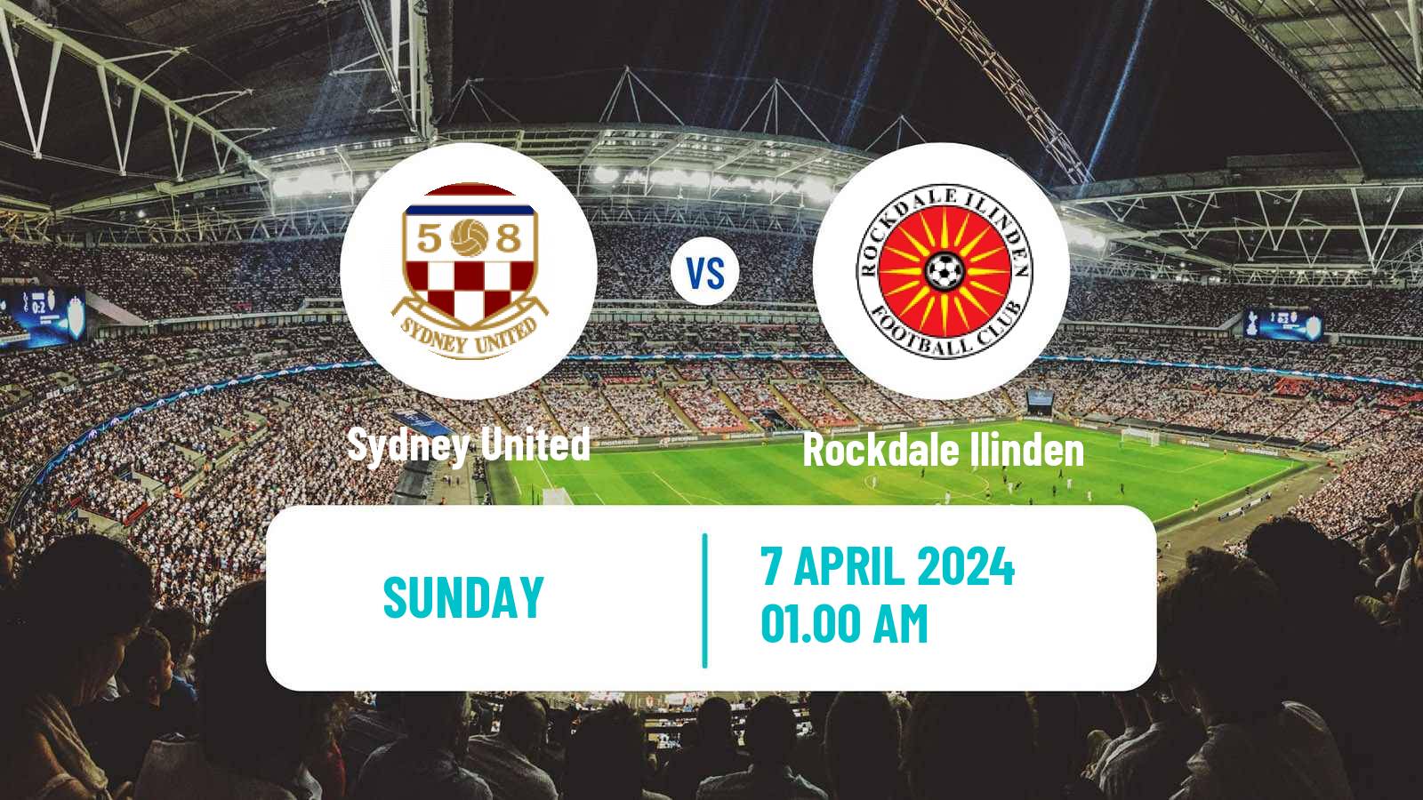 Soccer Australian NPL NSW Sydney United - Rockdale Ilinden