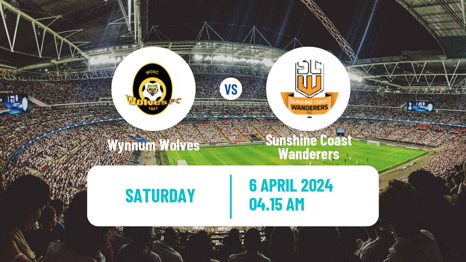 Soccer Australian NPL Queensland Wynnum Wolves - Sunshine Coast Wanderers