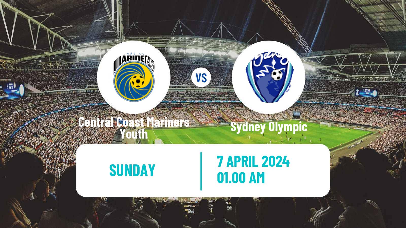 Soccer Australian NPL NSW Central Coast Mariners Youth - Sydney Olympic