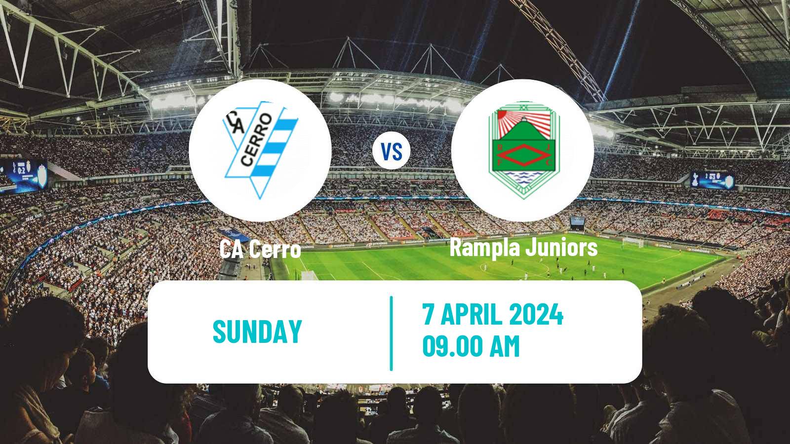 Soccer Uruguayan Primera Division Cerro - Rampla Juniors