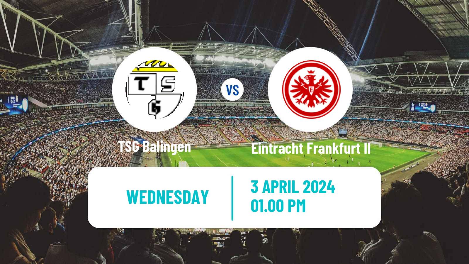 Soccer German Regionalliga Sudwest Balingen - Eintracht Frankfurt II
