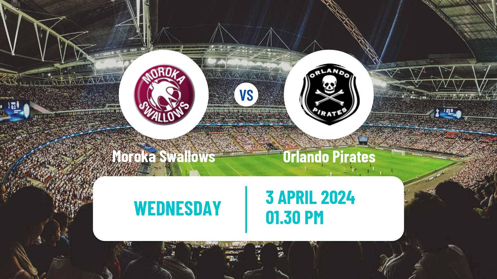 Soccer South African Premier Soccer League Moroka Swallows - Orlando Pirates