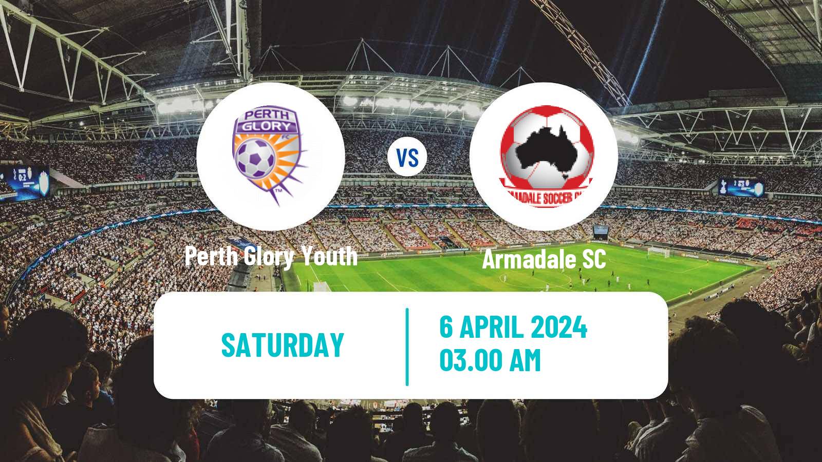 Soccer Australian NPL Western Australia Perth Glory Youth - Armadale