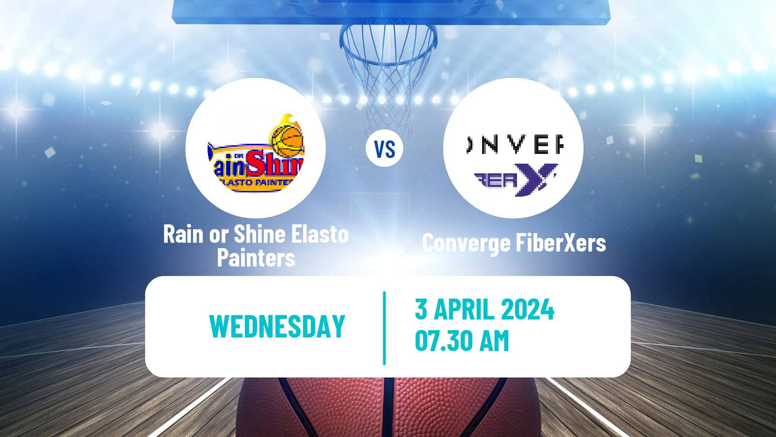 Basketball Philippines Cup Rain or Shine Elasto Painters - Converge FiberXers