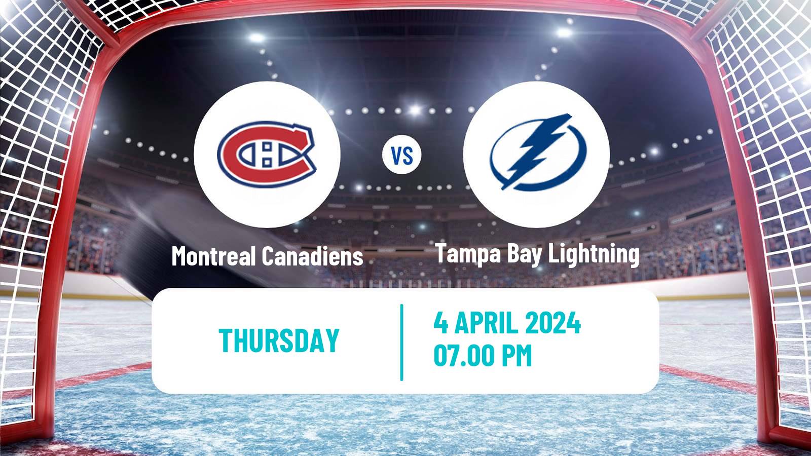 Hockey NHL Montreal Canadiens - Tampa Bay Lightning