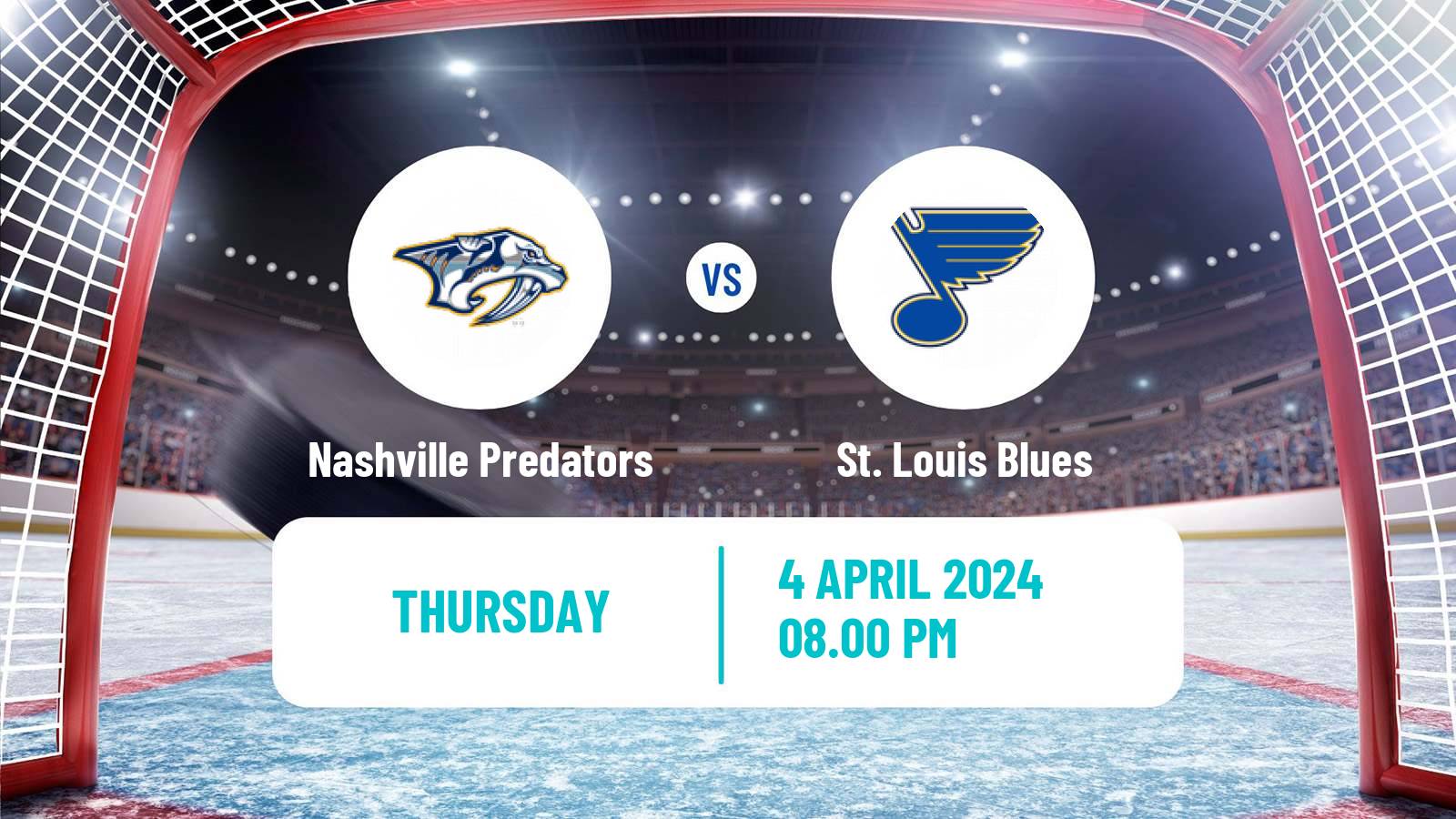 Hockey NHL Nashville Predators - St. Louis Blues