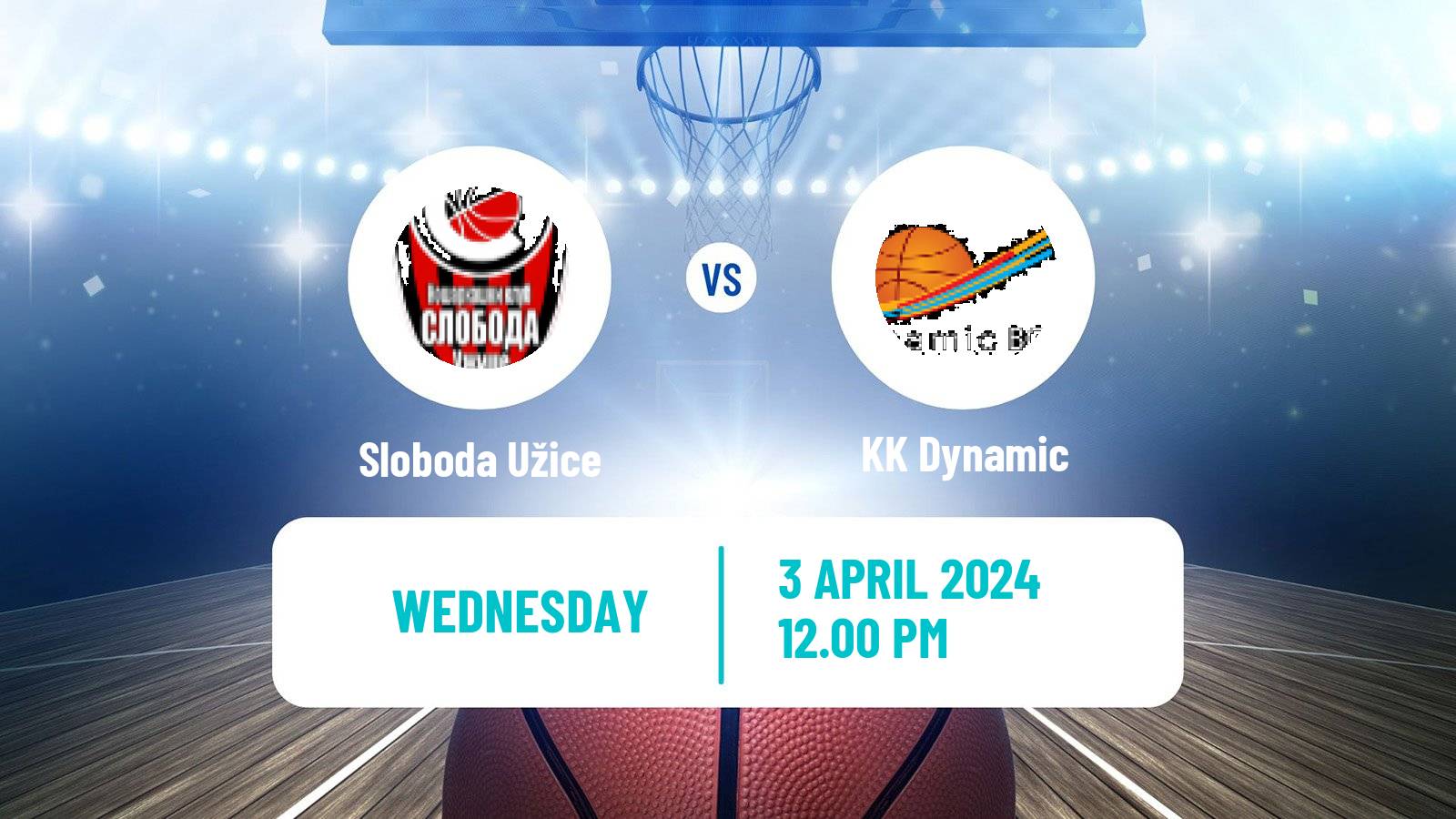 Basketball Serbian First League Basketball Sloboda Užice - Dynamic