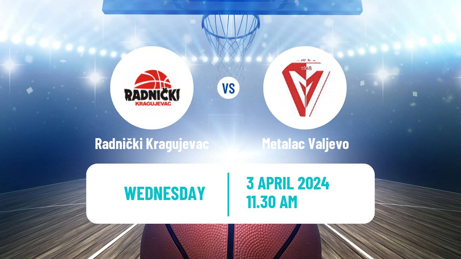 Basketball Serbian First League Basketball Radnički Kragujevac - Metalac Valjevo