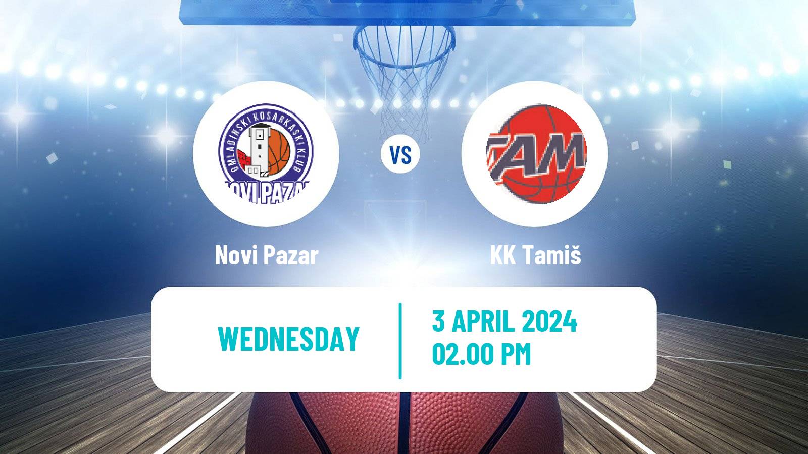 Basketball Serbian First League Basketball Novi Pazar - Tamiš