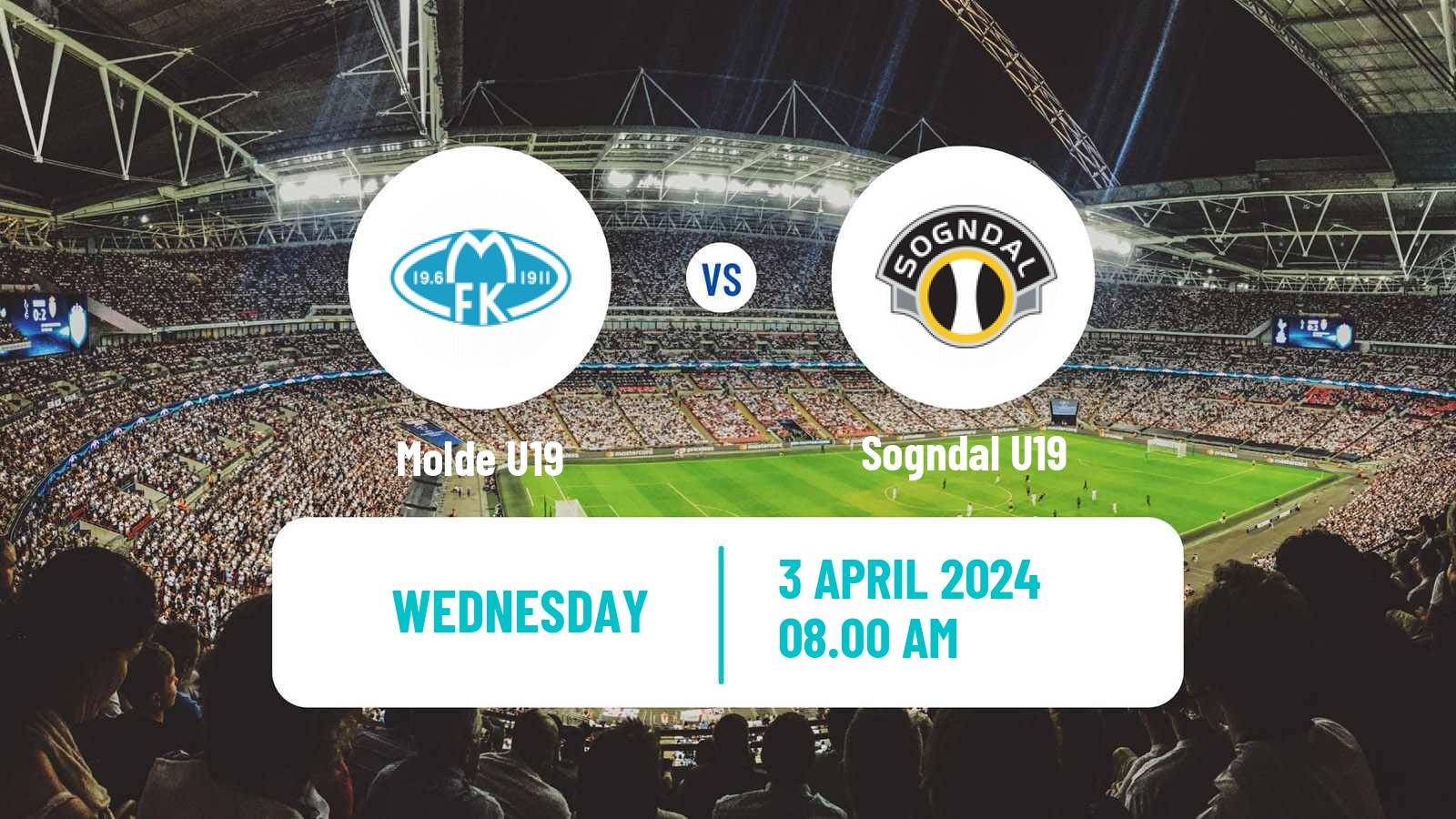 Soccer Norwegian Nasjonal U19 CL Molde U19 - Sogndal U19