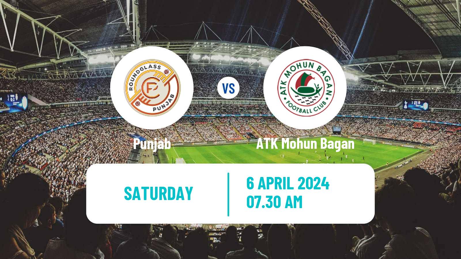 Soccer Indian ISL Punjab - ATK Mohun Bagan