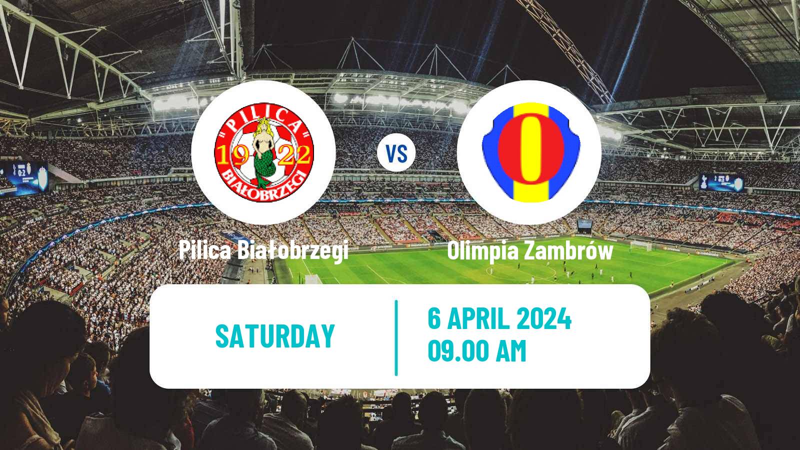 Soccer Polish Division 3 - Group I Pilica Białobrzegi - Olimpia Zambrów