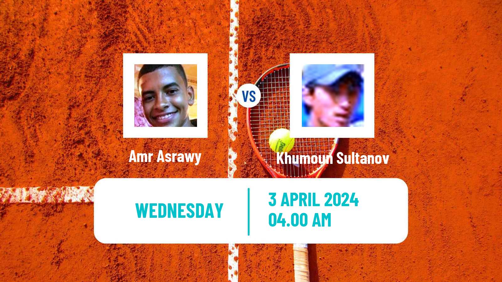 Tennis ITF M25 Sharm Elsheikh Men Amr Asrawy - Khumoun Sultanov