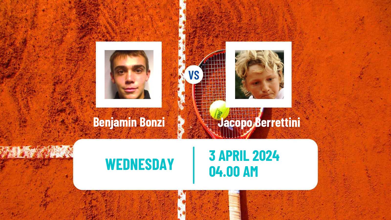 Tennis Barletta Challenger Men Benjamin Bonzi - Jacopo Berrettini