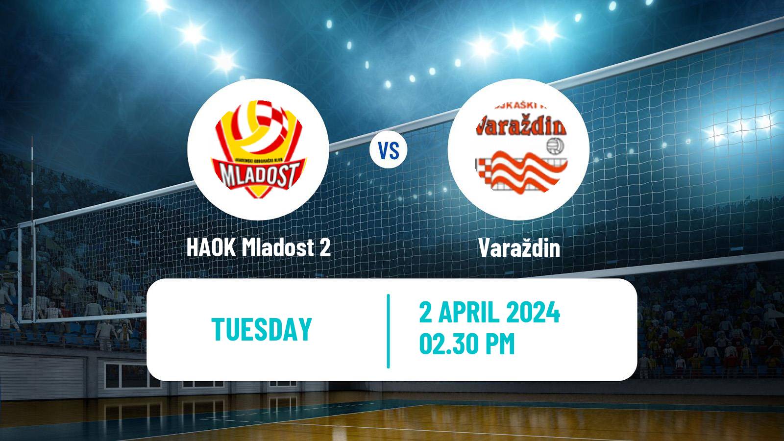 Volleyball Croatian Prva Liga Volleyball Women HAOK Mladost 2 - Varaždin