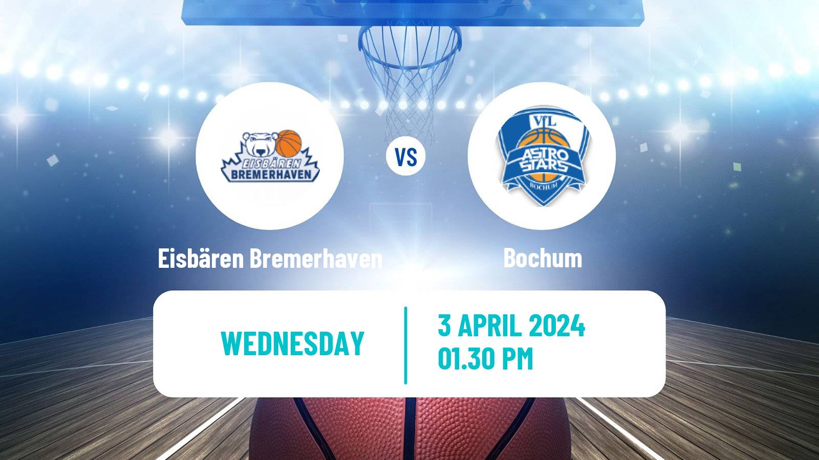 Basketball German Pro A Basketball Eisbären Bremerhaven - Bochum