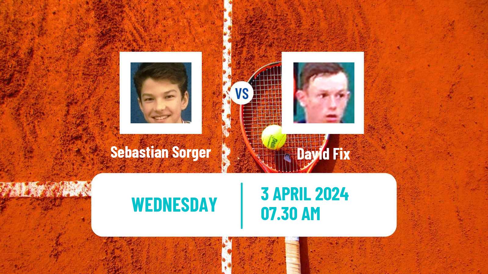 Tennis ITF M15 Antalya 9 Men Sebastian Sorger - David Fix