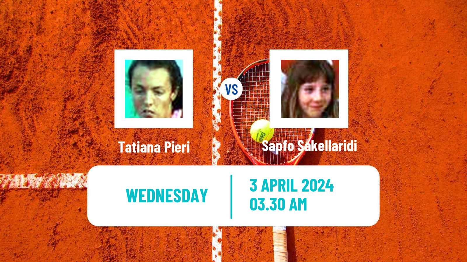 Tennis ITF W35 Santa Margherita Di Pula 2 Women Tatiana Pieri - Sapfo Sakellaridi