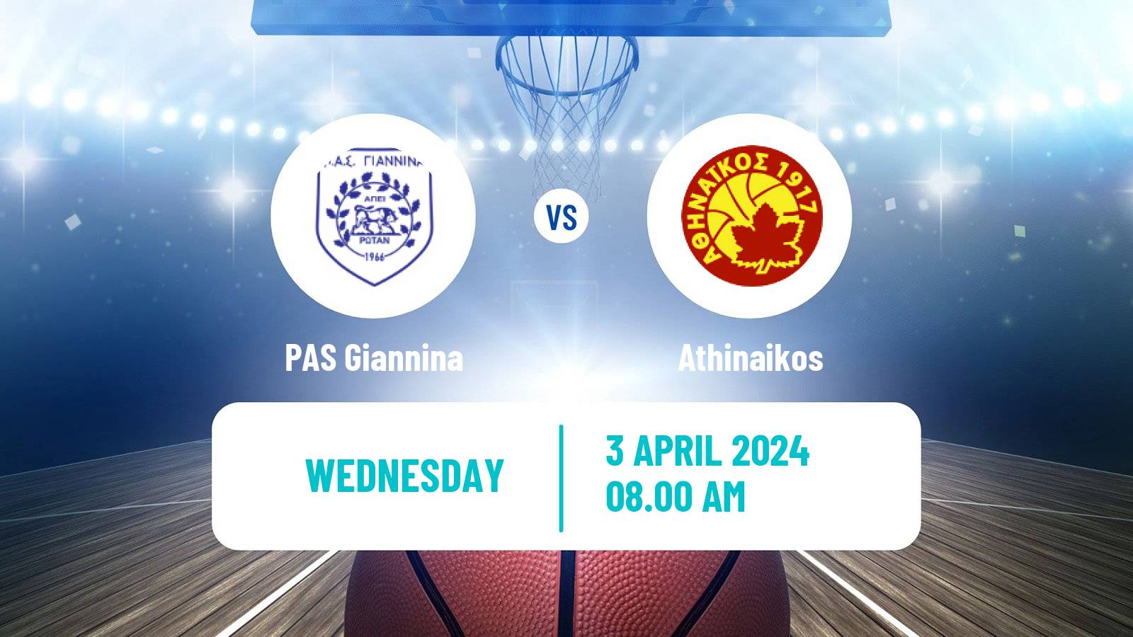 Basketball Greek Basket League A1 Women PAS Giannina - Athinaikos