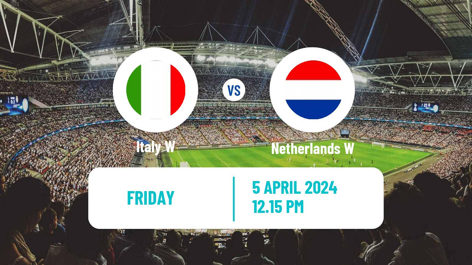Soccer UEFA Euro Women Italy W - Netherlands W