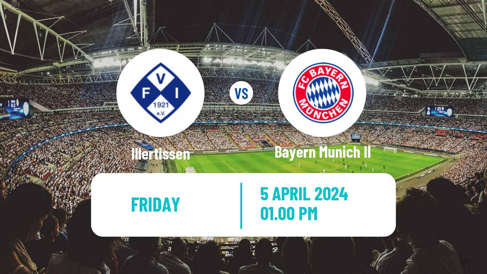 Soccer German Regionalliga Bayern Illertissen - Bayern Munich II