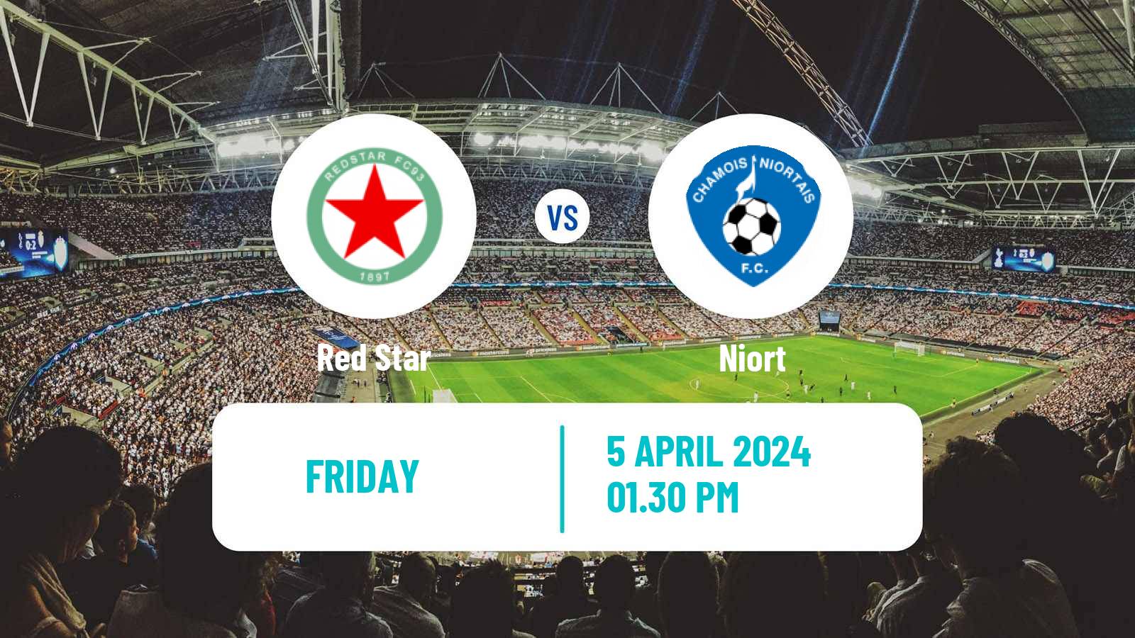 Soccer French National League Red Star - Niort
