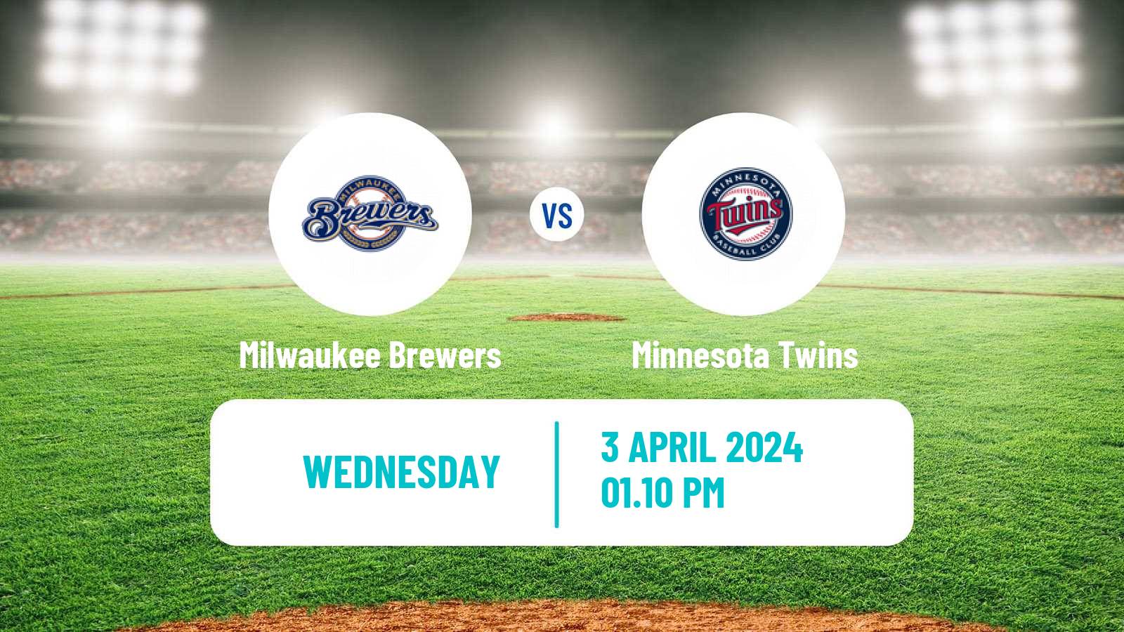 Baseball MLB Milwaukee Brewers - Minnesota Twins