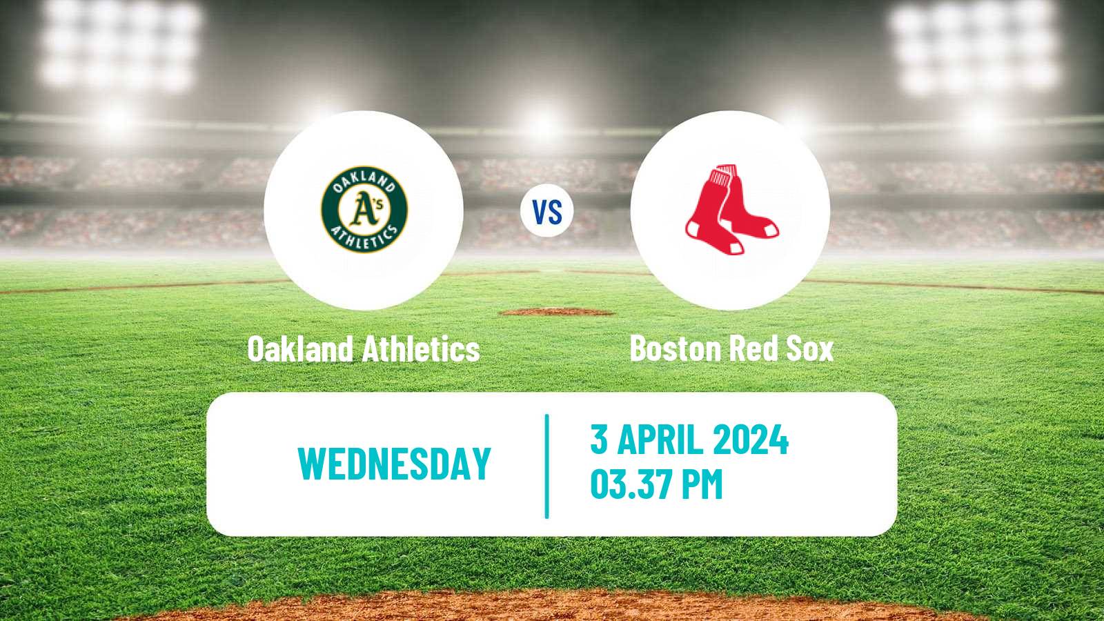 Baseball MLB Oakland Athletics - Boston Red Sox
