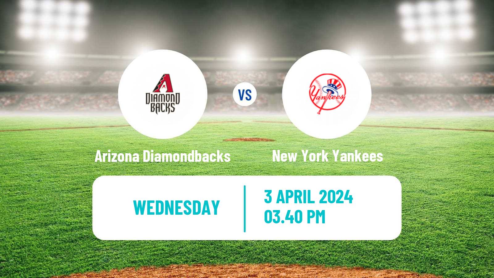 Baseball MLB Arizona Diamondbacks - New York Yankees