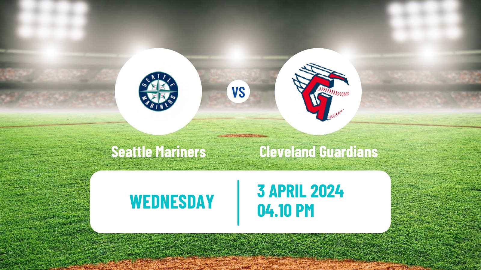 Baseball MLB Seattle Mariners - Cleveland Guardians