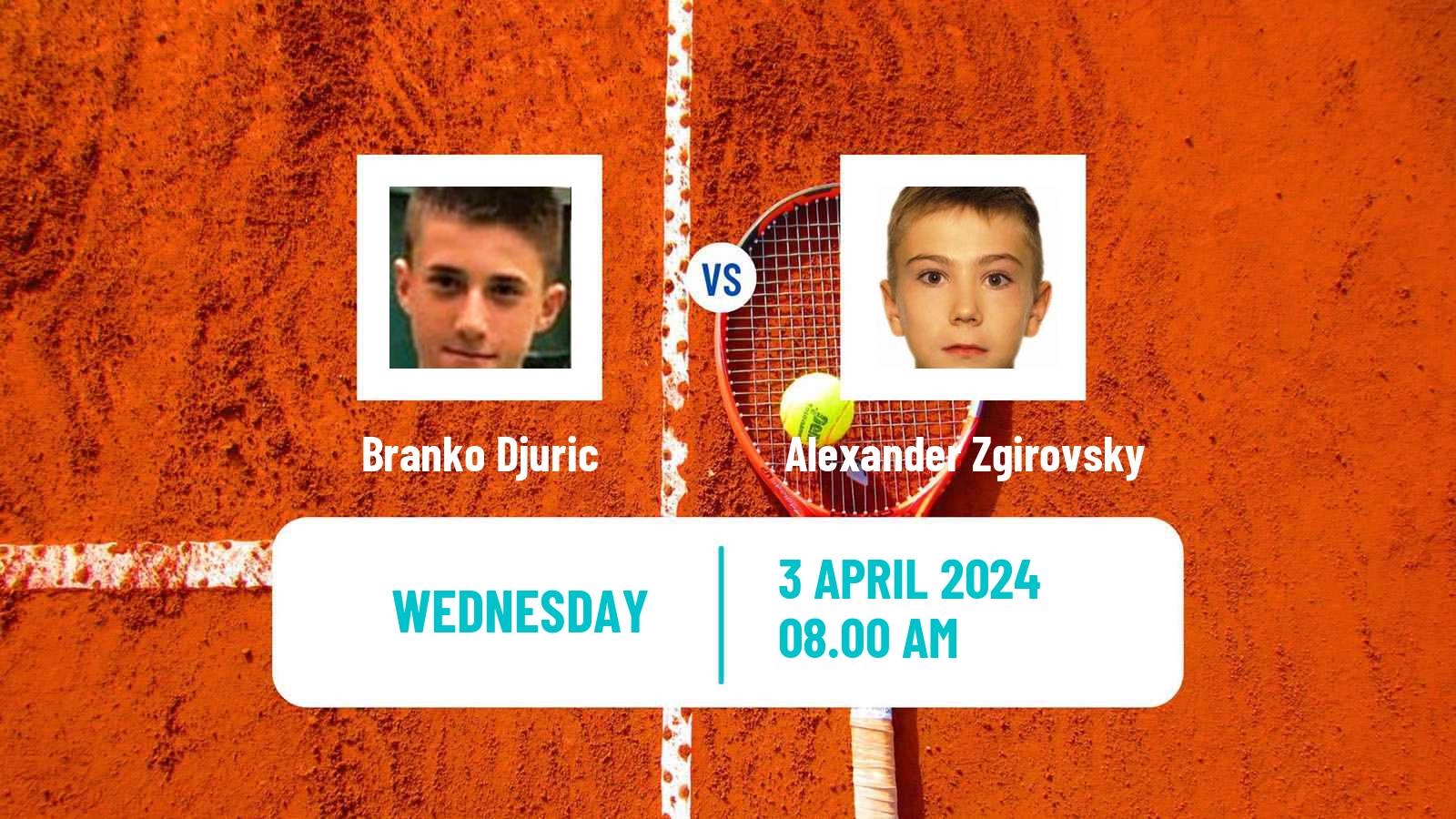 Tennis ITF M25 Hammamet 5 Men Branko Djuric - Alexander Zgirovsky