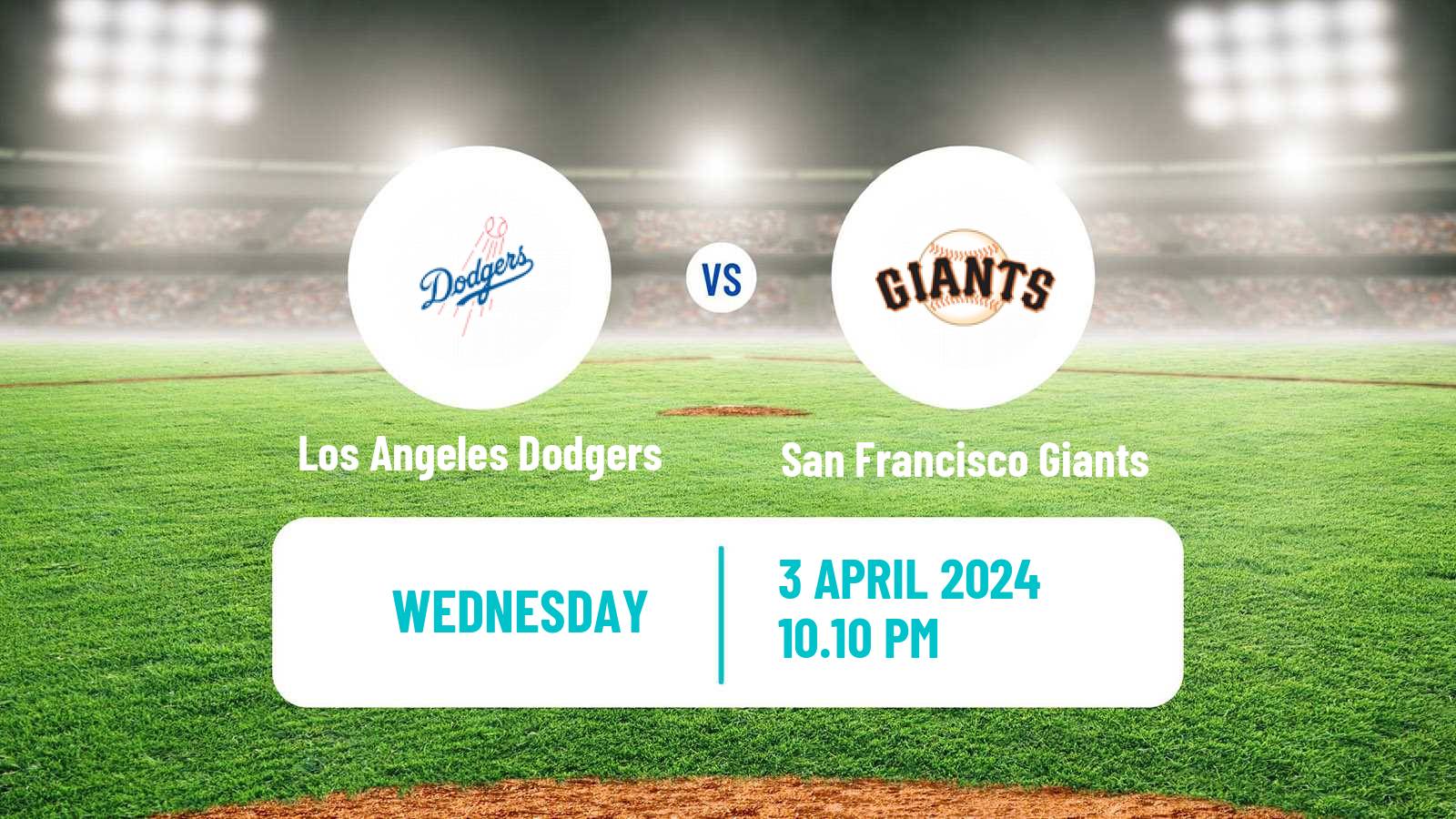 Baseball MLB Los Angeles Dodgers - San Francisco Giants