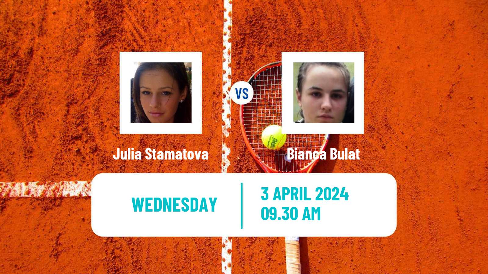Tennis ITF W15 Antalya 8 Women Julia Stamatova - Bianca Bulat