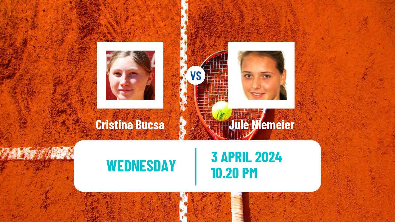 Tennis WTA Bogota Cristina Bucsa - Jule Niemeier