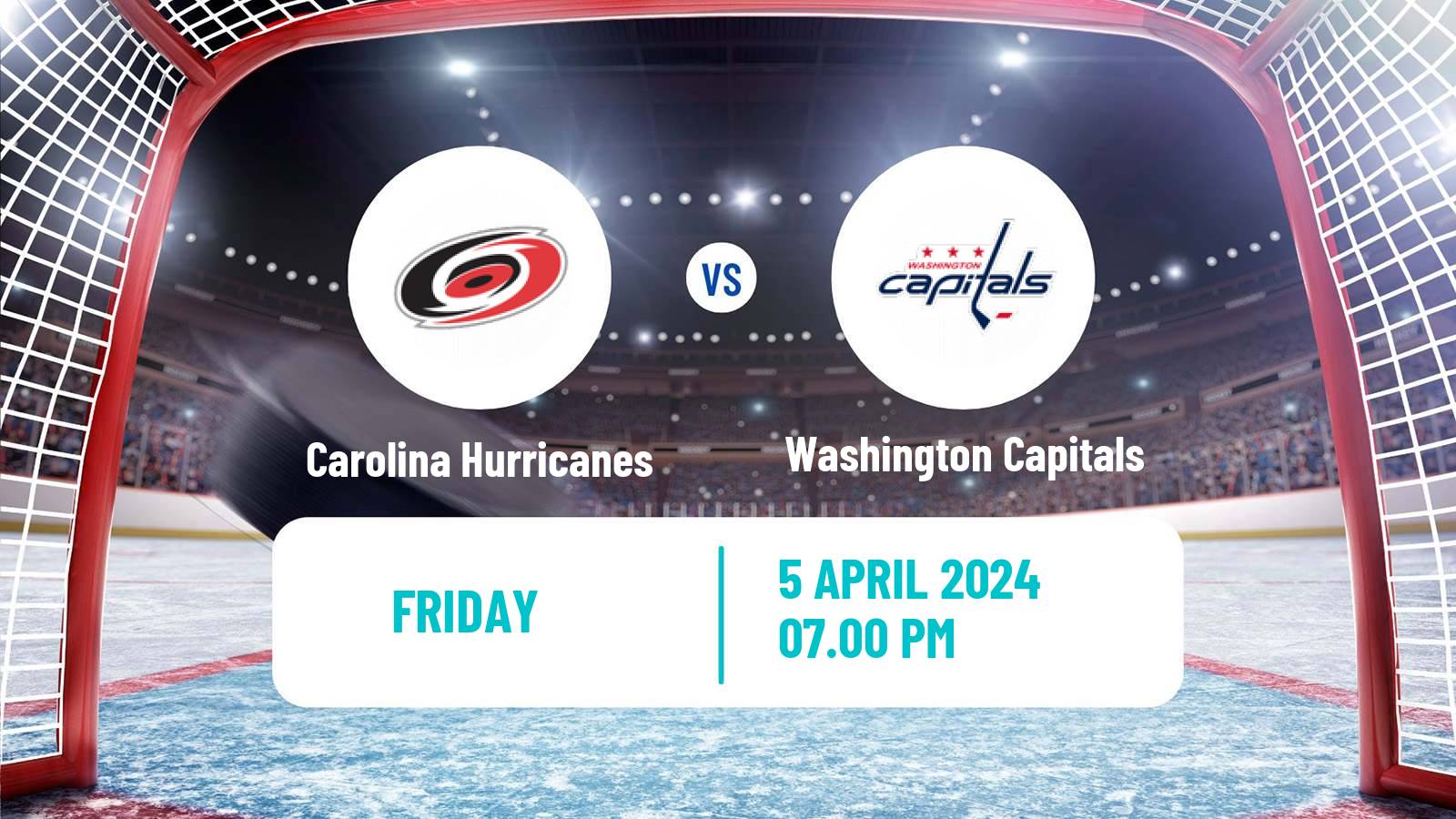 Hockey NHL Carolina Hurricanes - Washington Capitals