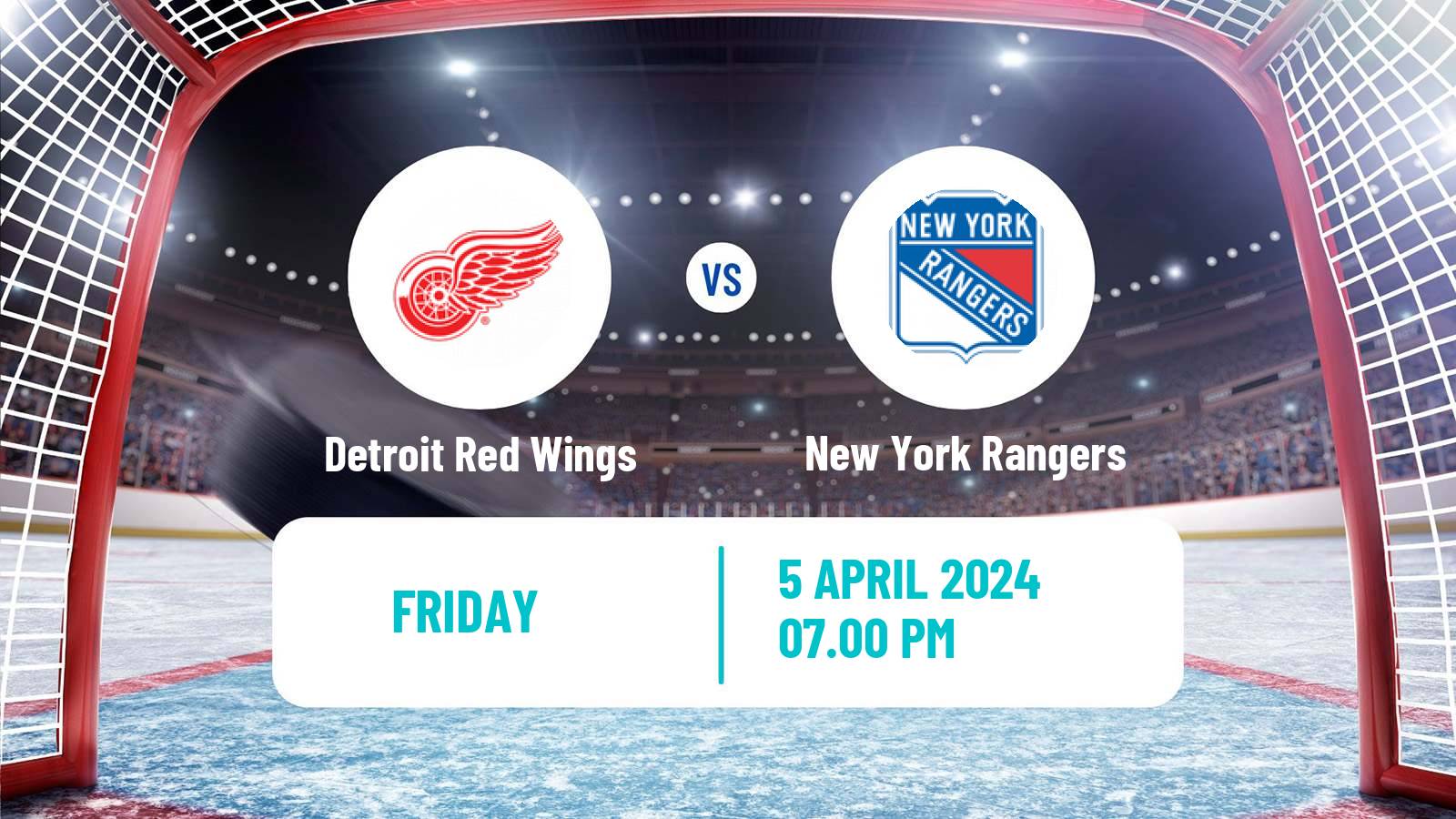 Hockey NHL Detroit Red Wings - New York Rangers