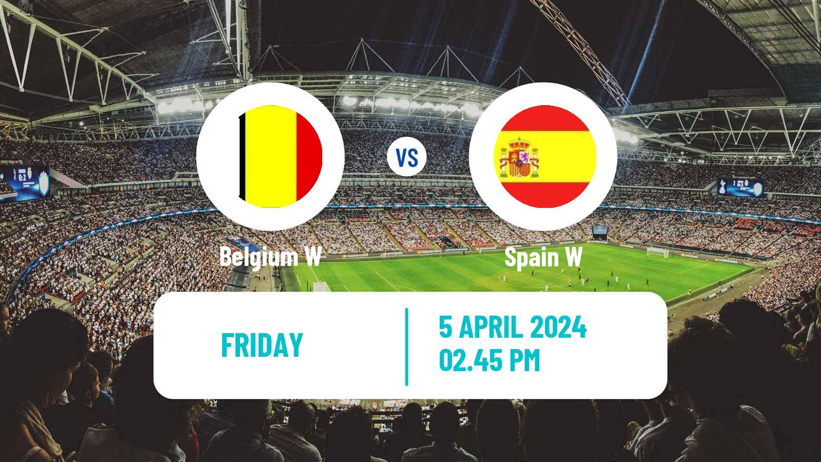 Soccer UEFA Euro Women Belgium W - Spain W