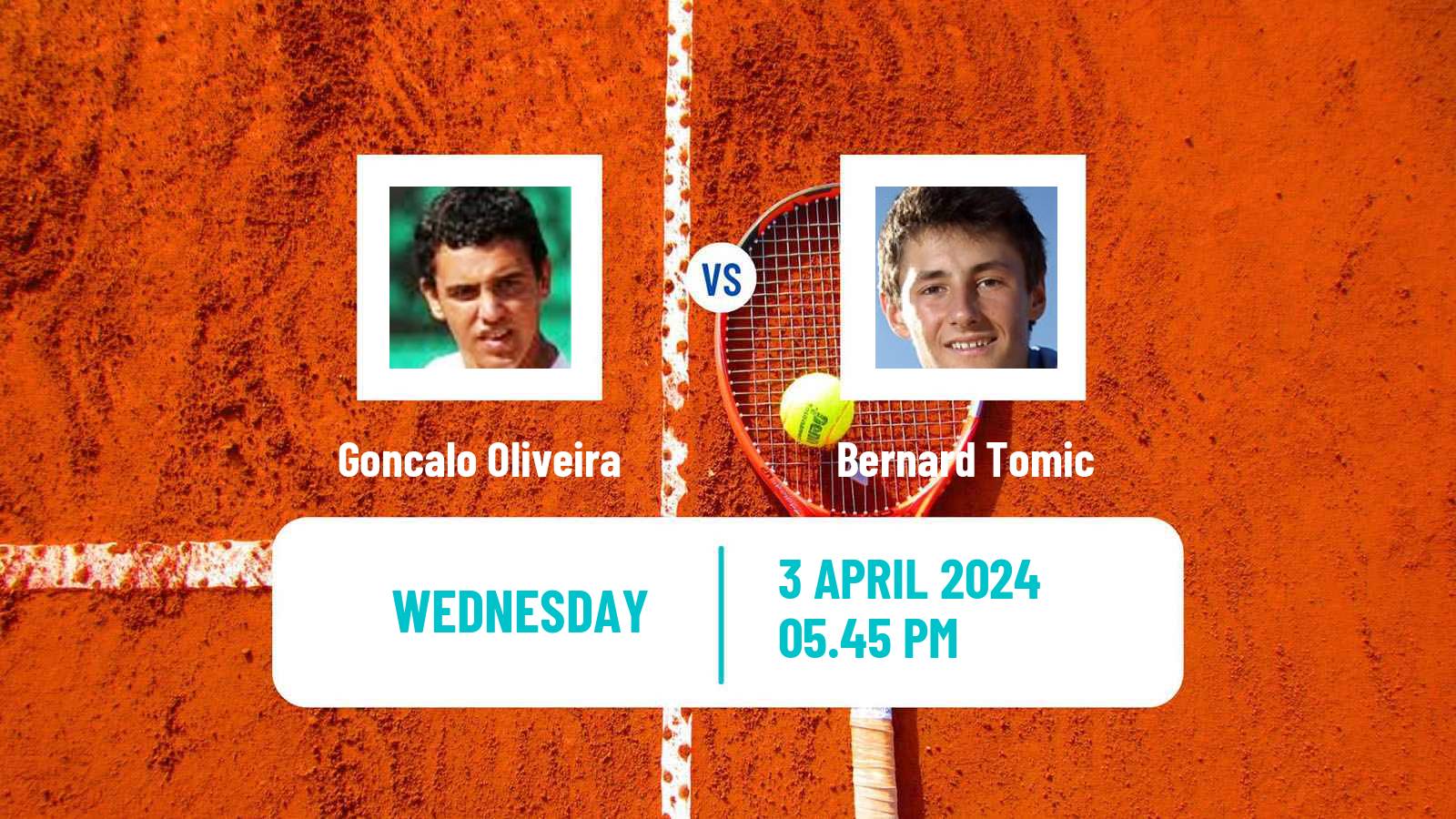 Tennis Mexico City Challenger Men Goncalo Oliveira - Bernard Tomic