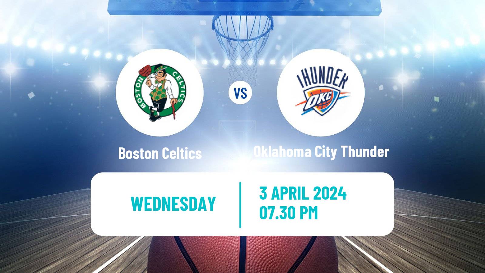 Basketball NBA Boston Celtics - Oklahoma City Thunder