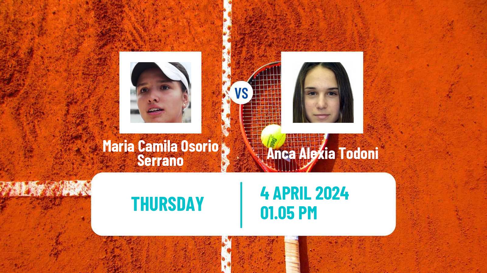 Tennis WTA Bogota Maria Camila Osorio Serrano - Anca Alexia Todoni