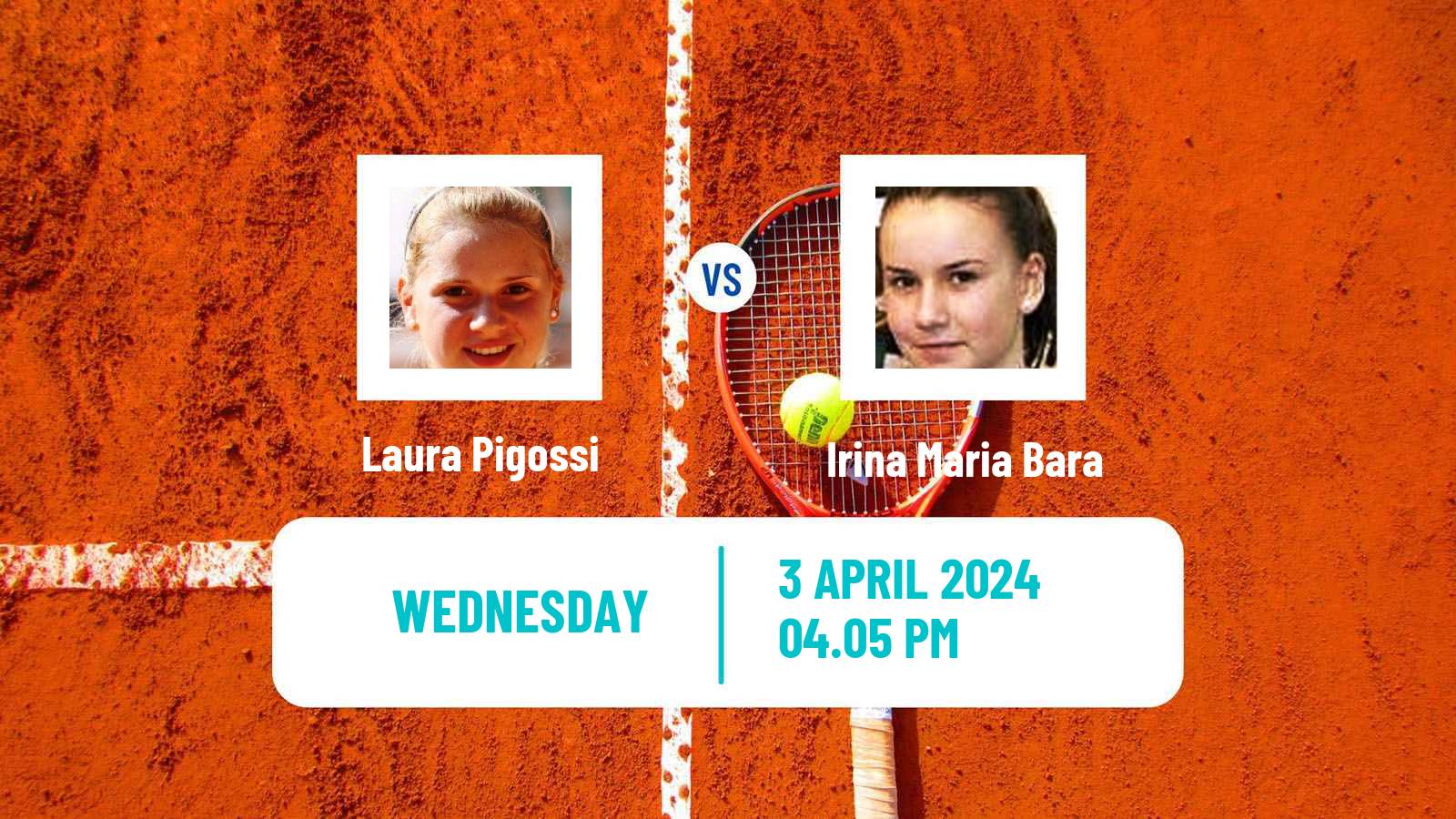 Tennis WTA Bogota Laura Pigossi - Irina Maria Bara