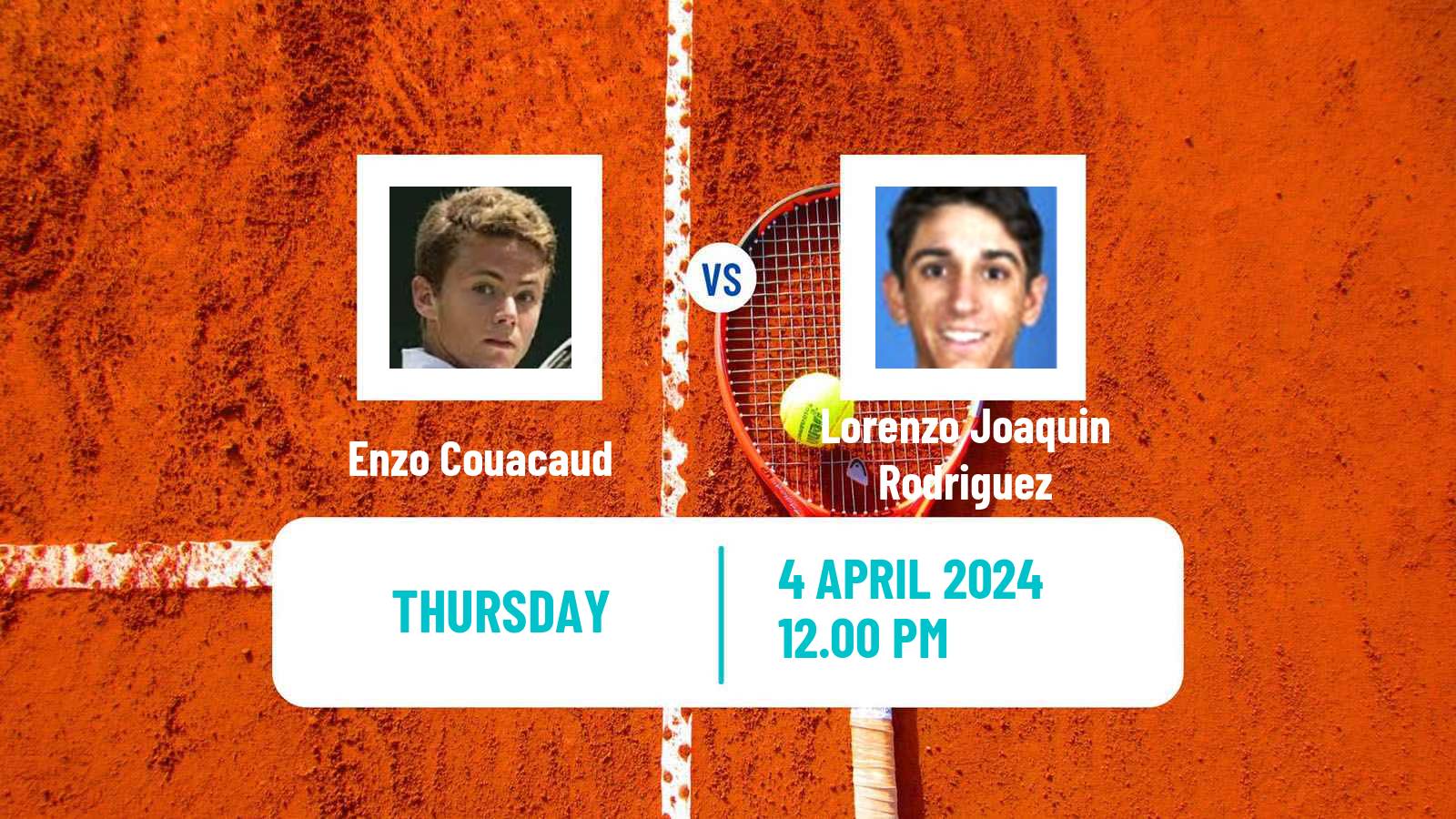 Tennis Florianopolis Challenger Men Enzo Couacaud - Lorenzo Joaquin Rodriguez