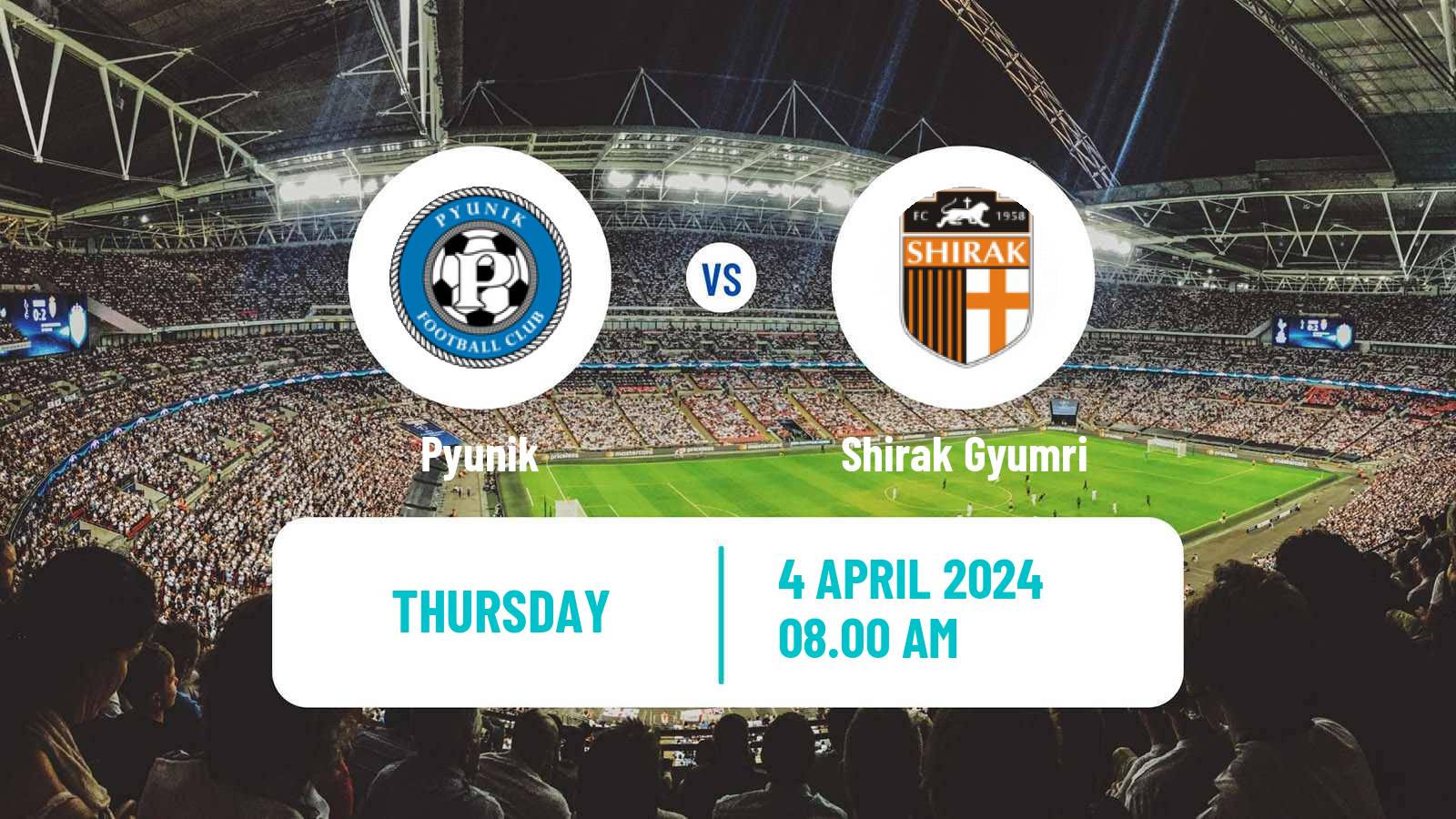 Soccer Armenian Premier League Pyunik - Shirak Gyumri